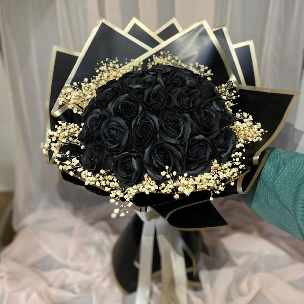 SİYAH GÜL YAPAY 